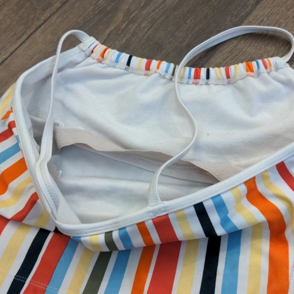 Nike rainbow striped spaghetti strap crop top EUC Small 90's cropped Y2K - Picture 5 of 7